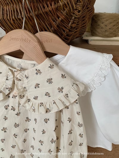 JE576｜(73-100cm) 花邊翻領襯衫2