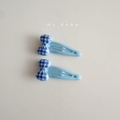 my_bebe07｜(free) 格紋蝴蝶結髮夾10