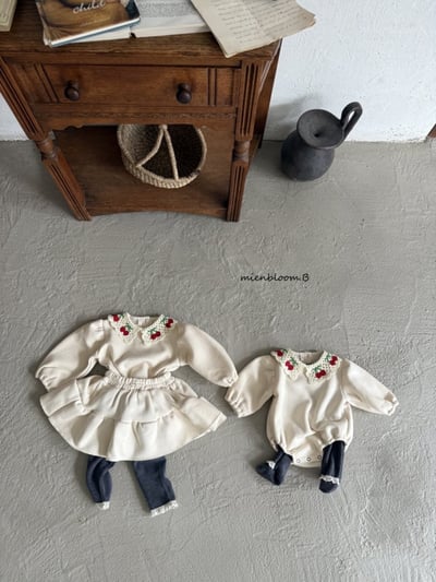 Bloom.b13｜(85cm-125cm) 櫻桃針織領上衣6