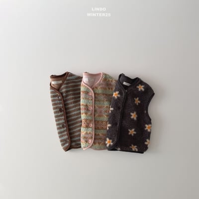 Lindo72｜(80cm-125cm) 印花刷毛背心2