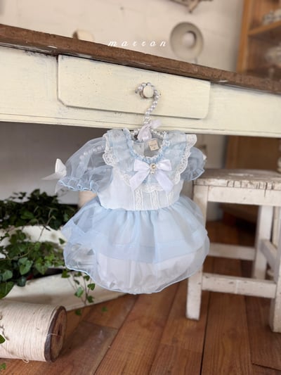 Marron04｜(3m-18m 1y-6y) 氣質蕾絲公主裙裝13