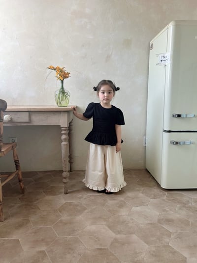 Azalea14｜(78-118cm) 荷葉邊寬腿長褲17