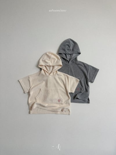 Atomeme40｜(70-110) 毛圈連帽口袋上衣5