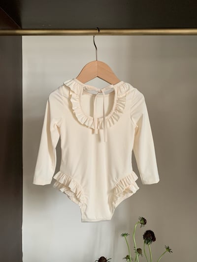 JE30｜(73-130cm) 蕾絲花邊防曬50+泳衣-長袖24