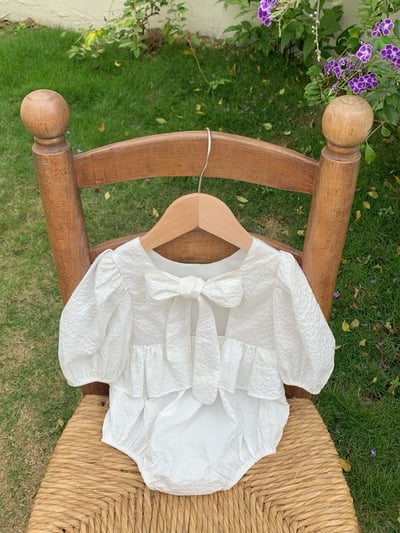 JE26｜(66-120cm) 泡泡袖綁帶包屁衣/洋裝18