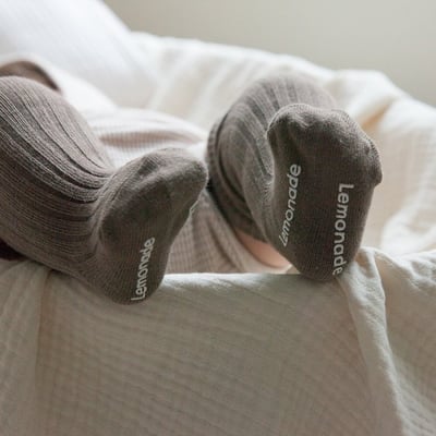 LEMONADE57｜(55cm-85cm) 1色羅紋長襪兩雙組9