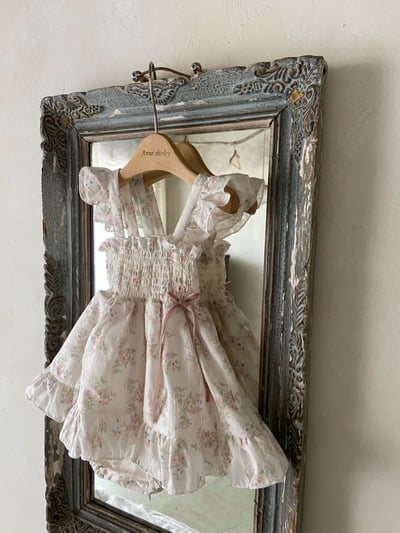 Anne Shirley01｜(3m-22m) 2色荷葉碎花洋裝包屁衣19