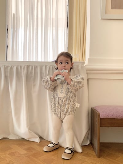 JE596｜(66cm-90cm) 藍色花藤包屁衣15