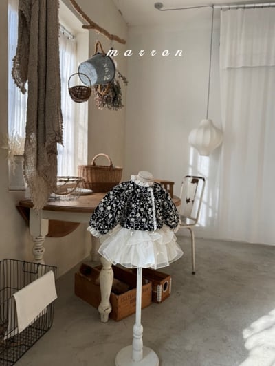 Marron21｜(1y-6y) 蝴蝶結層次澎澎裙5