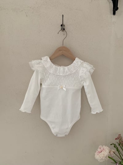 jenny bébé｜(66-90cm) 蕾絲花邊包屁衣19