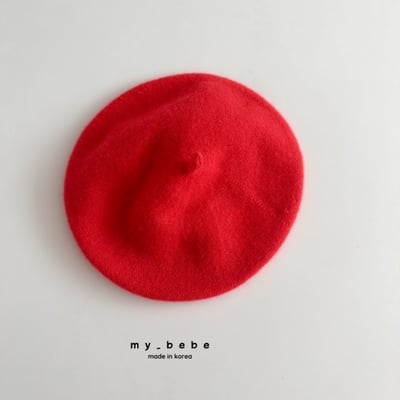 my_bebe37｜(12m~4y) 素面貝蕾帽3