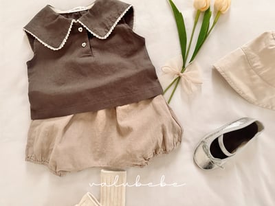 Valubebe 10｜(65-90cm) 無袖大領襯衫8