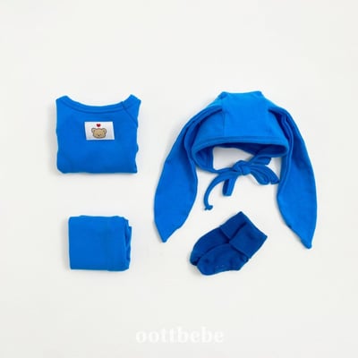 Oottbebe31｜(Free) 糖果色兔耳綁帶帽11