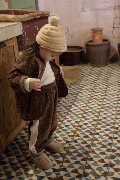 onu 37｜(70cm-115cm) 波點軟磨毛開襟外套23