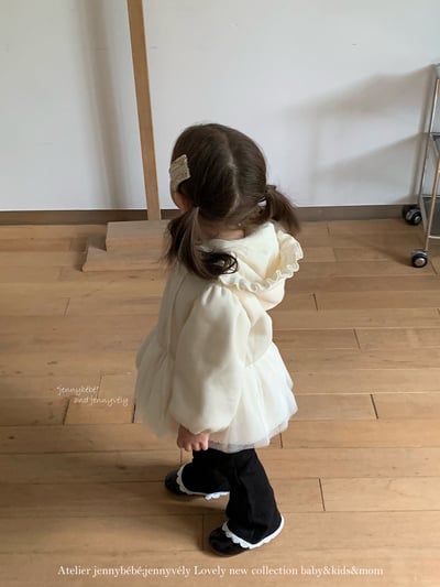 JE 644｜(80-110cm)  荷葉邊拉鍊外套5