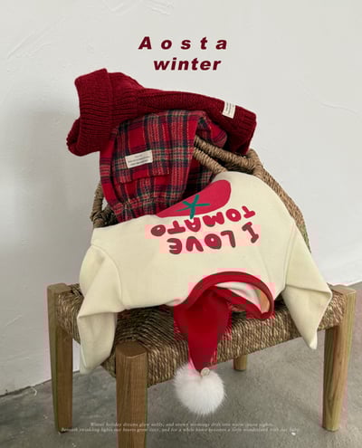 AOSTA34｜(6m-5y) 番茄印花上衣15