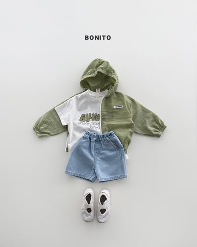 Bonito46｜(75cm-125cm) 3色連帽防風拉鍊外套5