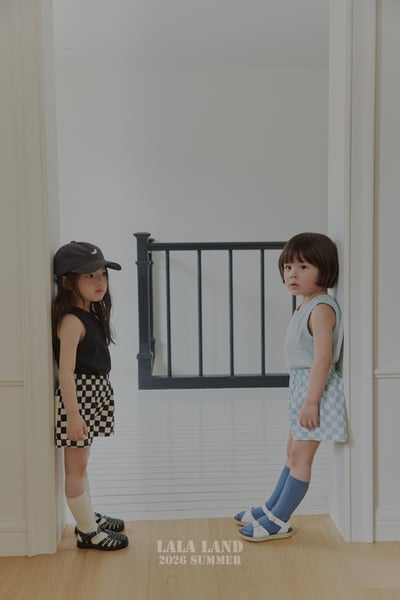 lala land69｜(75-120cm) 3色經典棋盤格紋短褲14