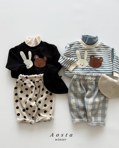 AOSTA07｜(6m-5y) 燈小熊小兔休閒上衣13