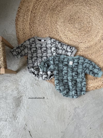 Bloom.b10｜(0m-24m) 小熊針織包屁衣6