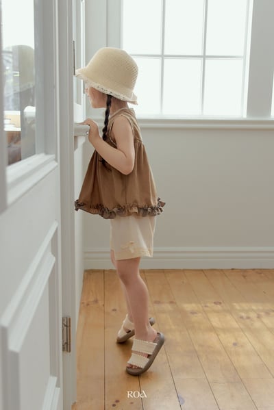 ROA18｜(6m-18m) 2色蕾絲滾邊荷葉擺背心9