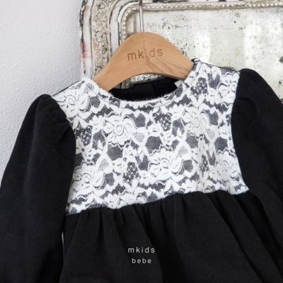 M-KIDS03｜(55-80cm) 2色蕾絲印花包屁衣10