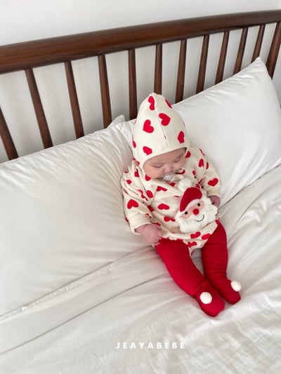 JEAYA05｜(3m-12m) 2色聖誕系列包屁衣含帽子15