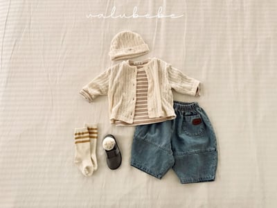 Valubebe77｜(65-90) 牛仔錐形褲15