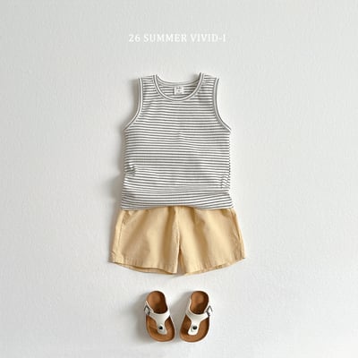 vivid115｜(78cm-125cm) 3款樸素條紋無袖背心6