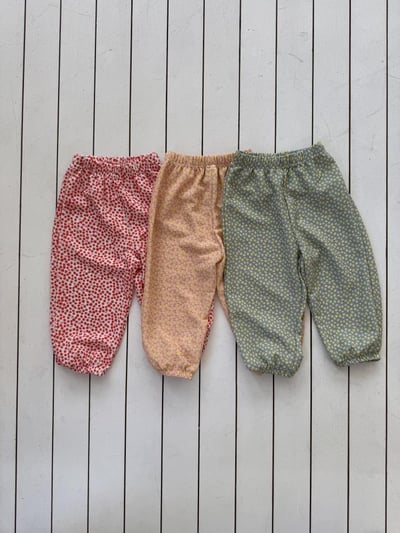 LePetitmot26｜(80-125cm) 水果圖案寬鬆褲1