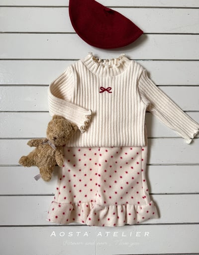 AOSTA09｜(6m-5y) 磨毛蝴蝶捲邊上衣13