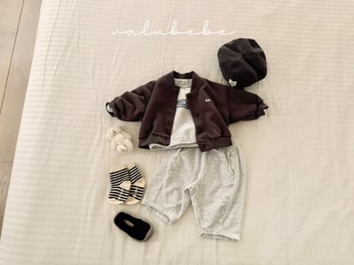 Valubebe34｜(65-90) 棒球開襟外套10