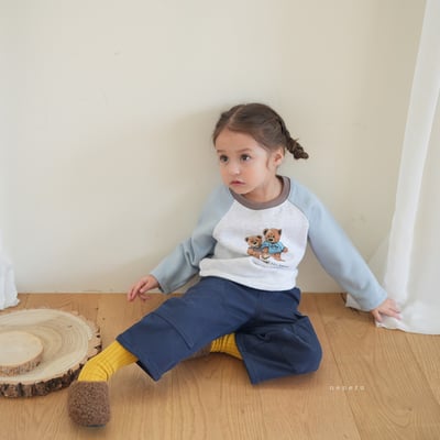 neneru29｜(70cm-125cm) 2色小熊撞色上衣6