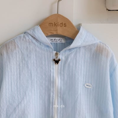 M-KIDS11｜(65-115cm) 小標連帽拉鍊外套5