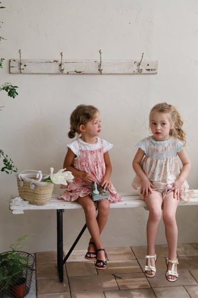 FLO22｜(75-140) 碎花細肩娃娃衣18