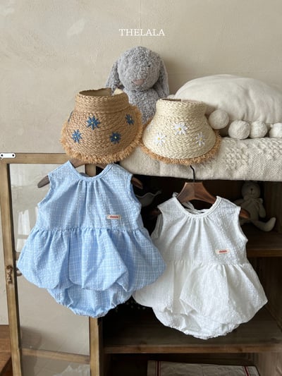 thelala67｜ (0m-18m) 無袖綁帶氣球洋裝包屁衣2