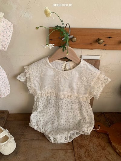 Bebe holic23｜(3m-18m) 翻領碎花連身服13