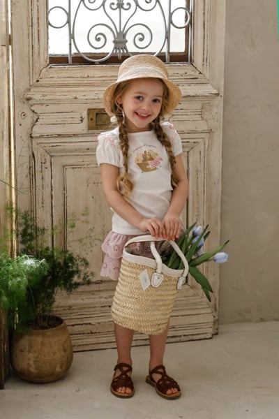 FLO12｜(75-140) 兔兔公主袖上衣17