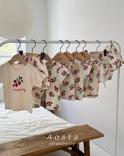 AOSTA41｜(6m-5y) 2款甜美水果插圖上衣6