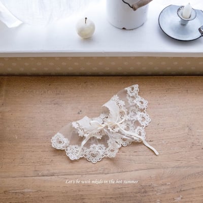 M-KIDS51｜(65-115cm) 蕾絲綁帶領圍7