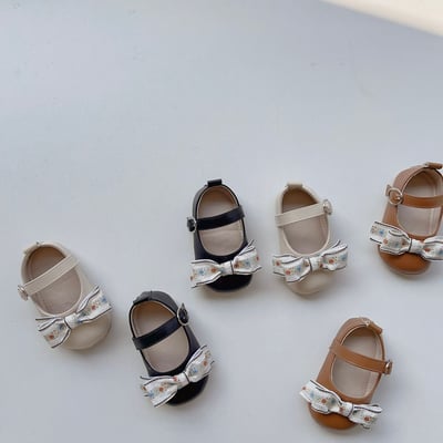 碎花蝴蝶結娃娃學布鞋14