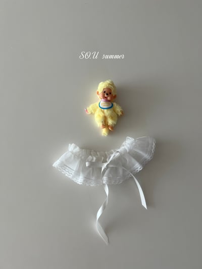 SO.U01｜(6m-4y)  雙層蕾絲綁帶圍裙1