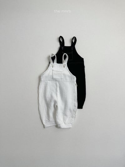 MiniRobe30｜(70-110) 棉麻吊帶束口褲4