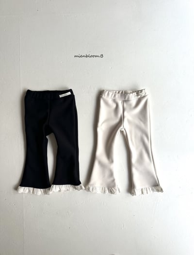 Bloom.b37｜(0m-24m/85cm-125cm) 蕾絲邊喇叭褲2