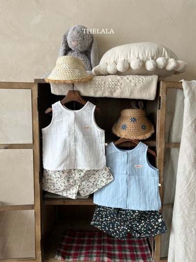 thelala25｜ (70-115) 印花排扣背心2