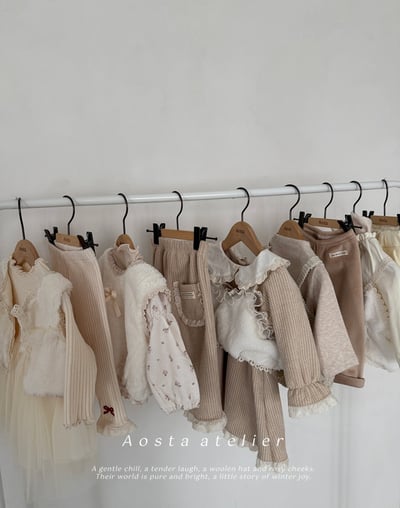 AOSTA50｜(6m-5y) 蕾絲花邊碎花洋裝10