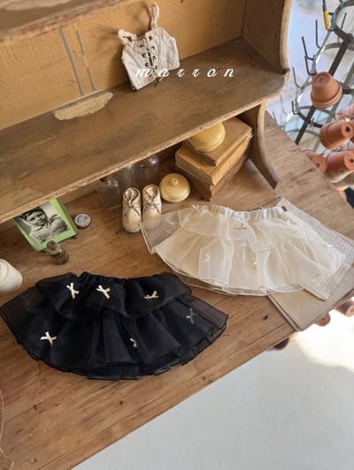 Marron21｜(1y-6y) 蝴蝶結層次澎澎裙13