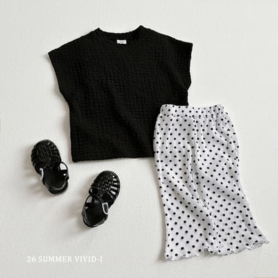 vivid95｜(78cm-125cm) 7款彩色褶皺喇叭七分褲16