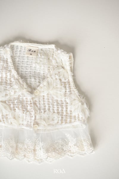 ROA22｜(6m-18m) 1色蕾絲鏤空背心6