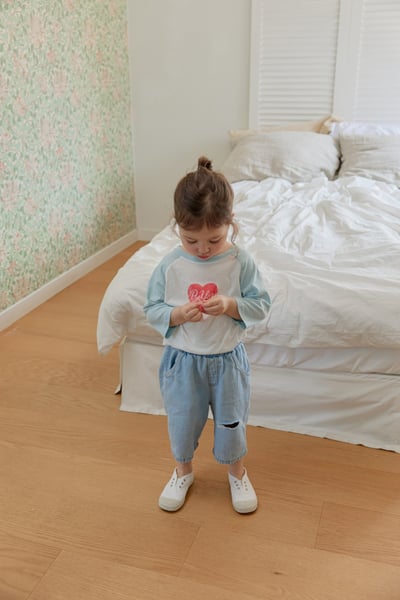 onu06｜(70cm-115cm) 愛心印花7分袖上衣6